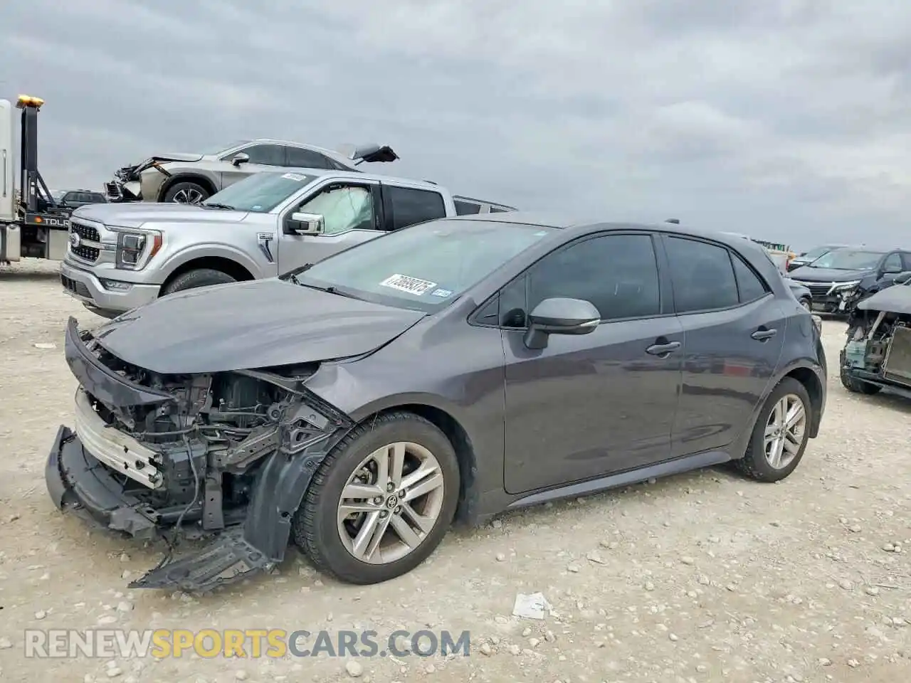 1 Photograph of a damaged car JTND4MBE5M3129454 TOYOTA COROLLA 2021