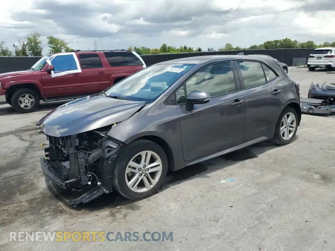 1 Photograph of a damaged car JTND4MBE6M3139376 TOYOTA COROLLA 2021