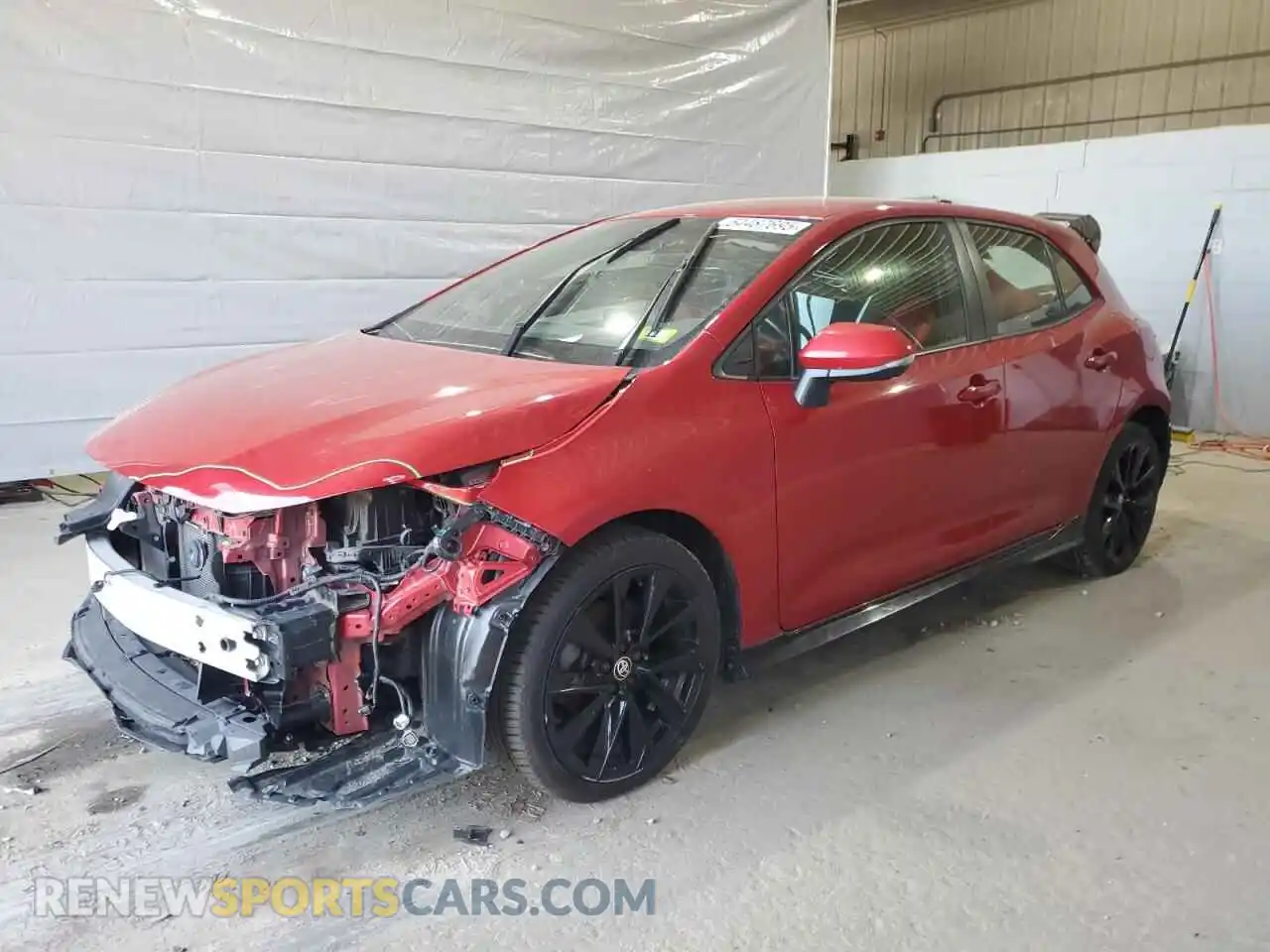 1 Photograph of a damaged car JTND4MBE7M3110565 TOYOTA COROLLA 2021
