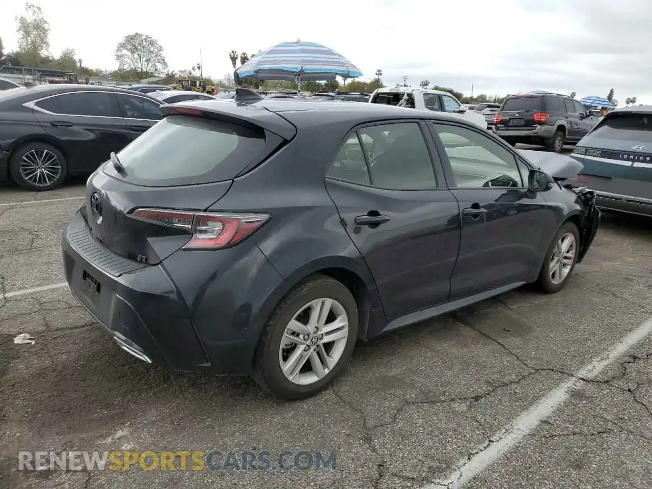 3 fotografías del automóvil dañado JTND4MBE7M3114518 TOYOTA COROLLA 2021