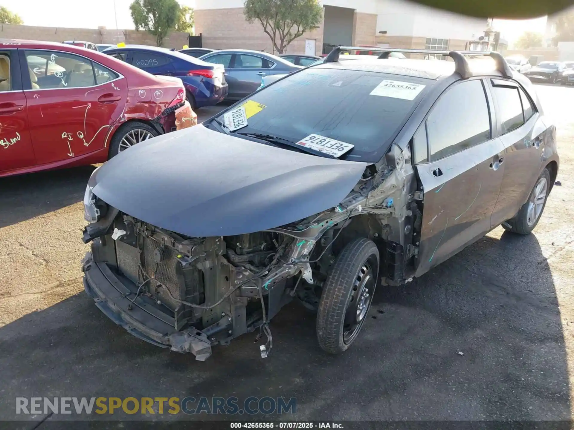 2 Photograph of a damaged car JTND4MBE7M3118374 TOYOTA COROLLA 2021
