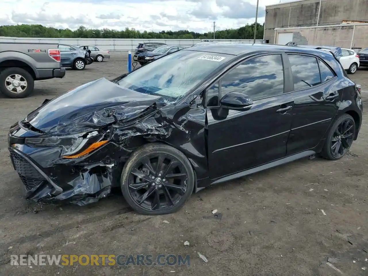 1 Photograph of a damaged car JTND4MBE8M3110672 TOYOTA COROLLA 2021