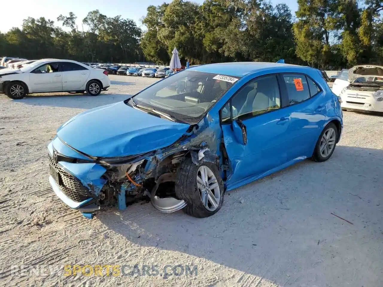 1 Photograph of a damaged car JTND4MBE9M3113595 TOYOTA COROLLA 2021