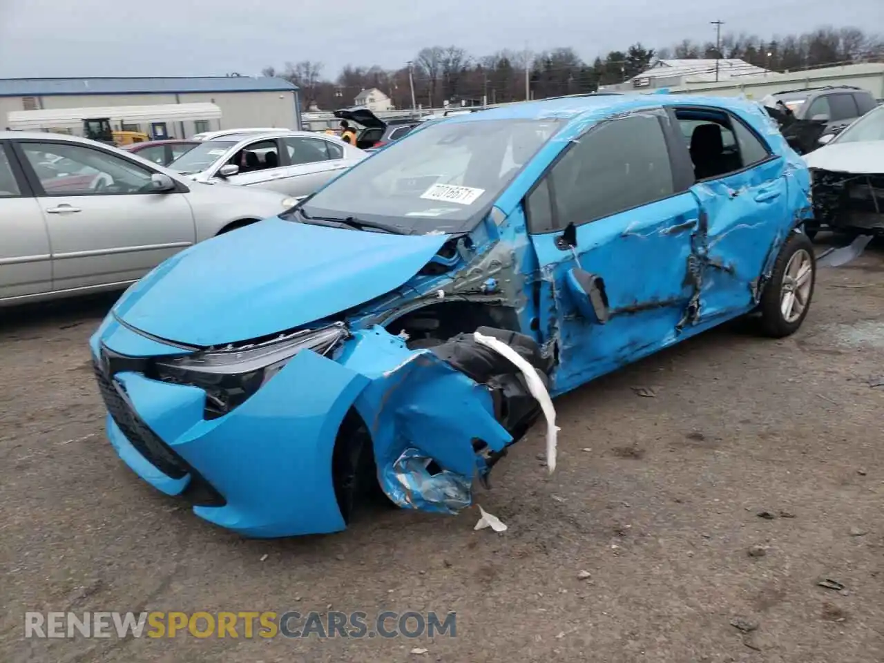 2 Photograph of a damaged car JTND4MBE9M3123835 TOYOTA COROLLA 2021