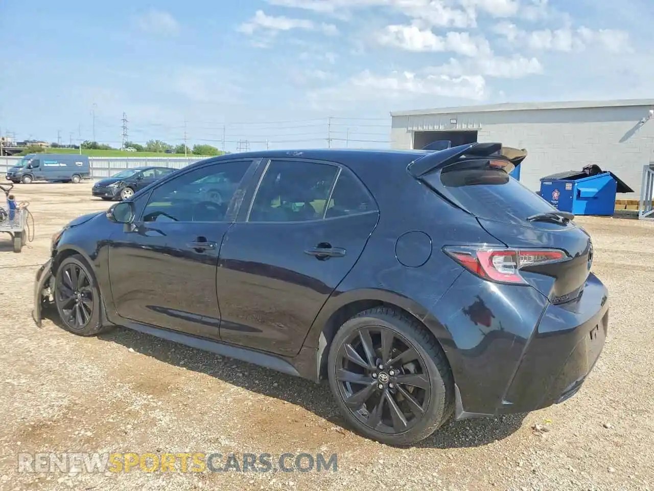 2 fotografías del automóvil dañado JTND4MBE9M3142417 TOYOTA COROLLA 2021