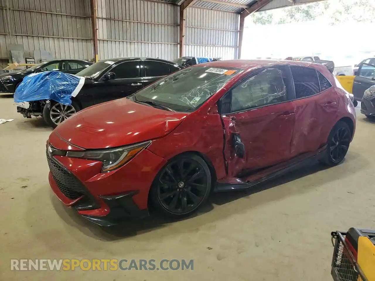 1 Photograph of a damaged car JTND4MBEXM3109796 TOYOTA COROLLA 2021