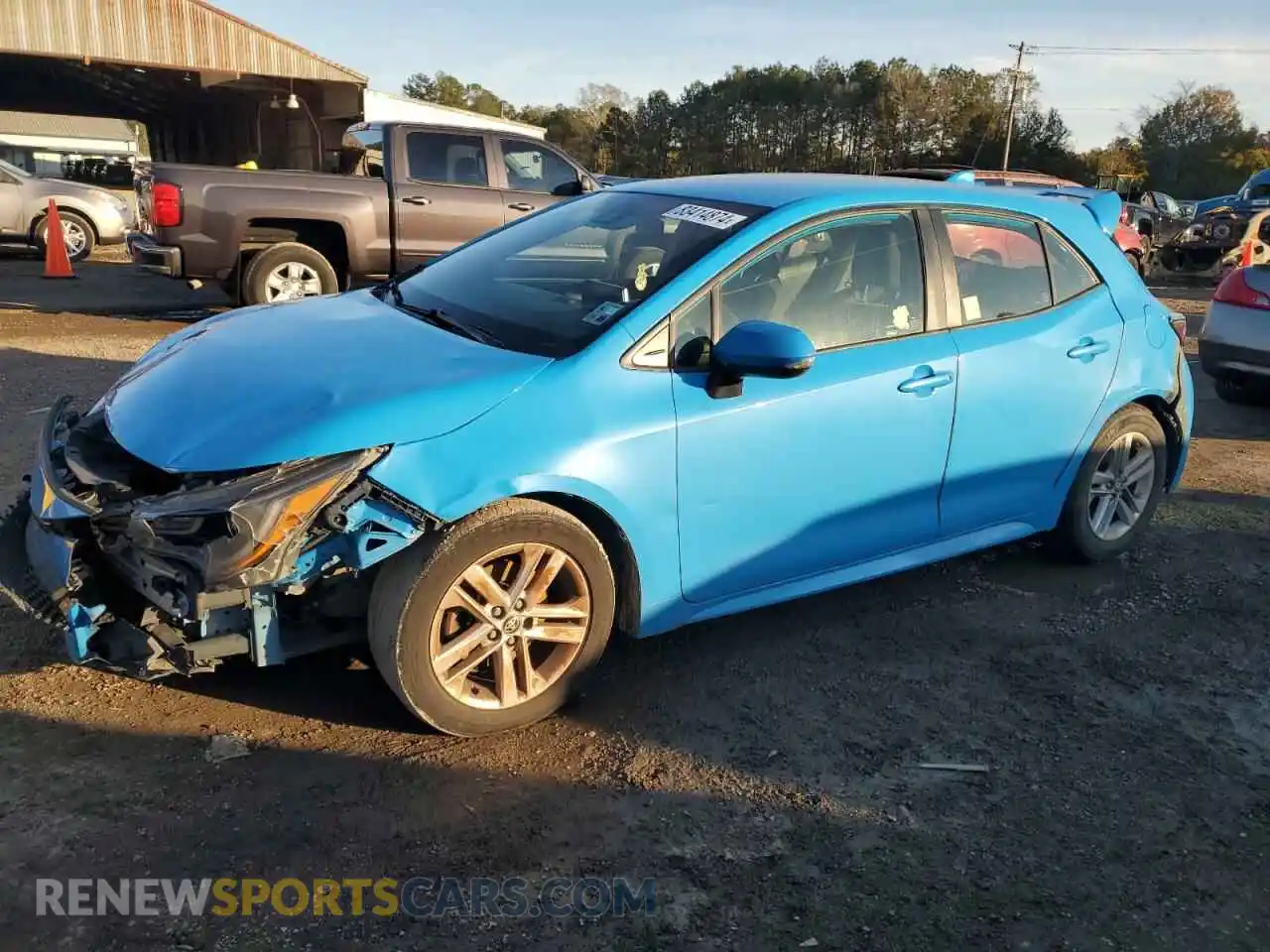 1 Photograph of a damaged car JTND4MBEXM3127232 TOYOTA COROLLA 2021