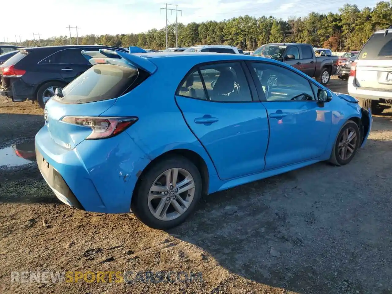 3 Photograph of a damaged car JTND4MBEXM3127232 TOYOTA COROLLA 2021