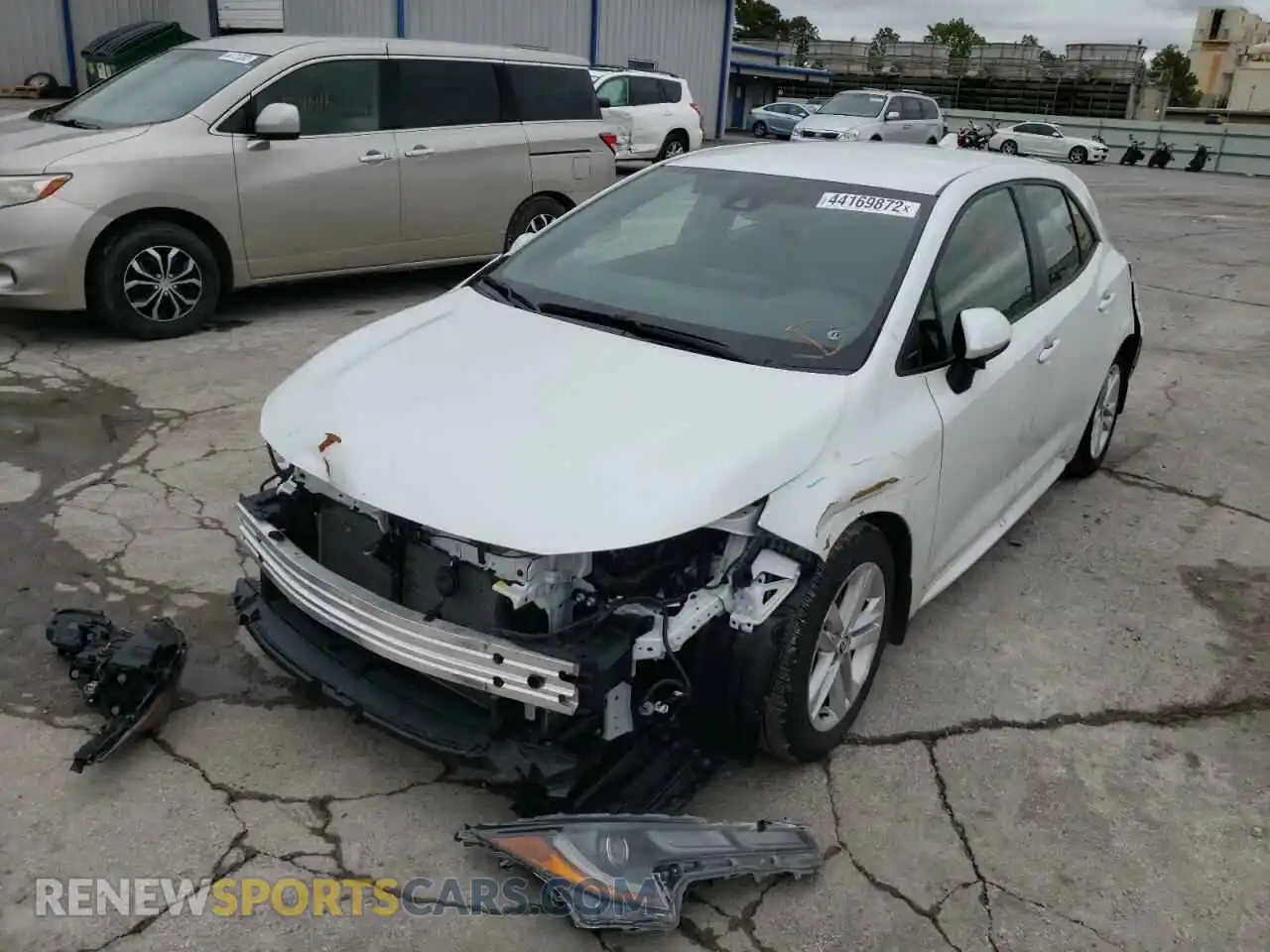 2 Photograph of a damaged car JTND4MBEXM3130194 TOYOTA COROLLA 2021