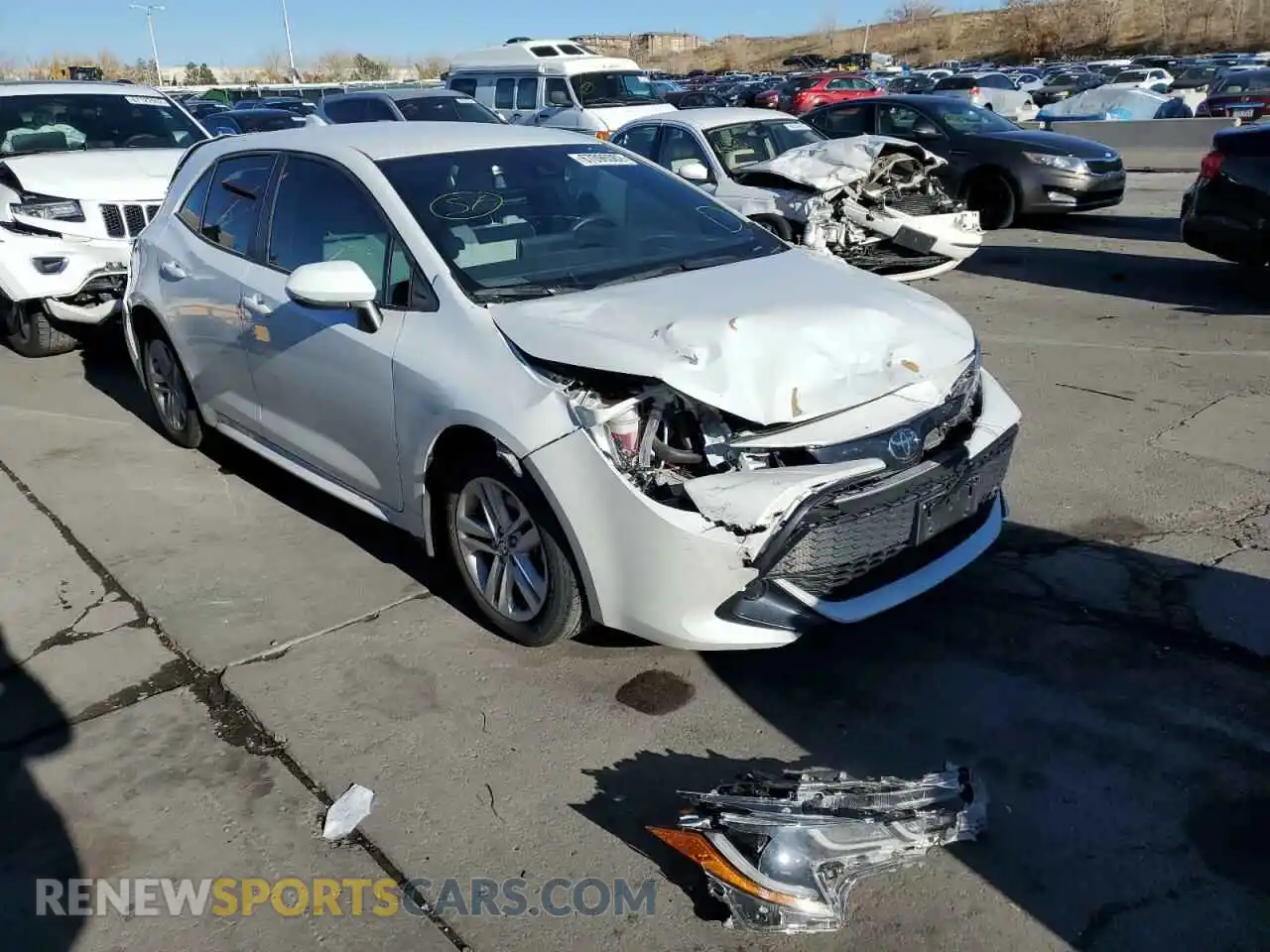 1 Photograph of a damaged car JTND4MBEXM3135007 TOYOTA COROLLA 2021