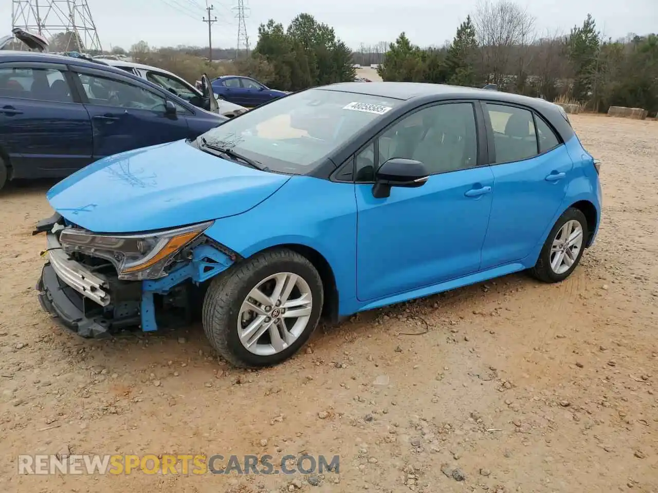 1 Photograph of a damaged car JTND4MBEXM3136738 TOYOTA COROLLA 2021