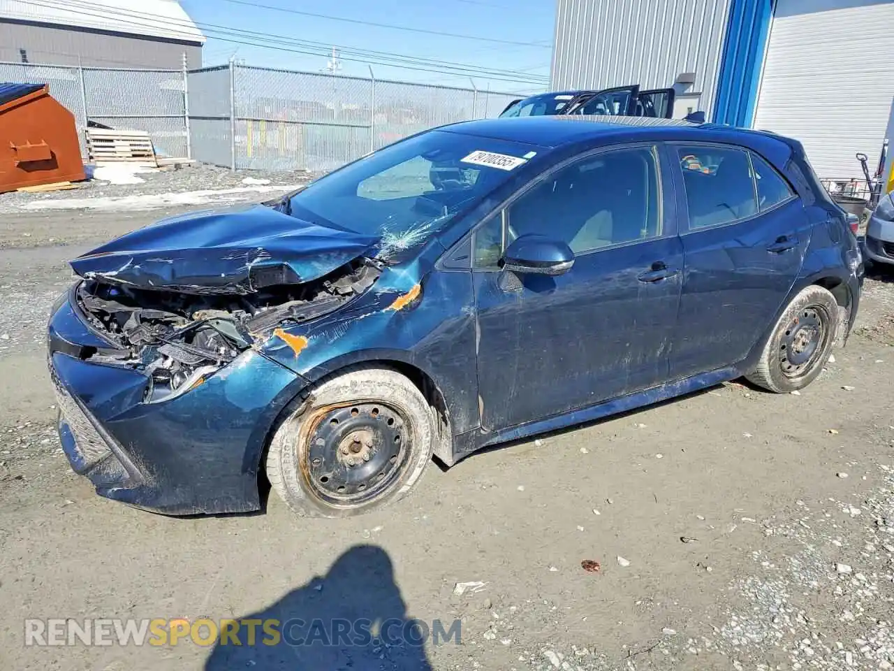 1 Photograph of a damaged car JTNK4MBE4M3118842 TOYOTA COROLLA 2021