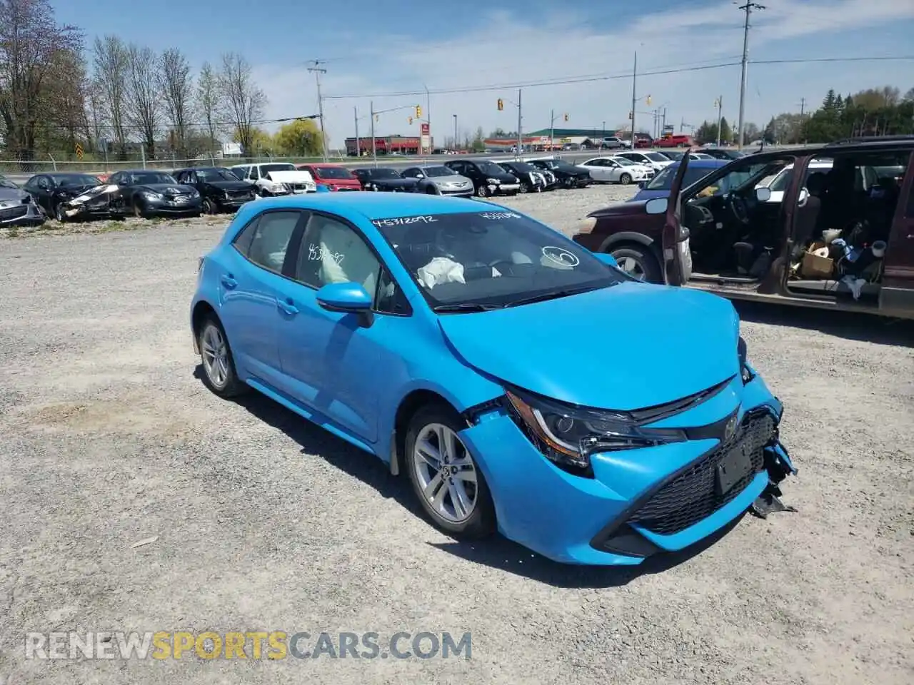 1 Photograph of a damaged car JTNK4MBE4M3139058 TOYOTA COROLLA 2021