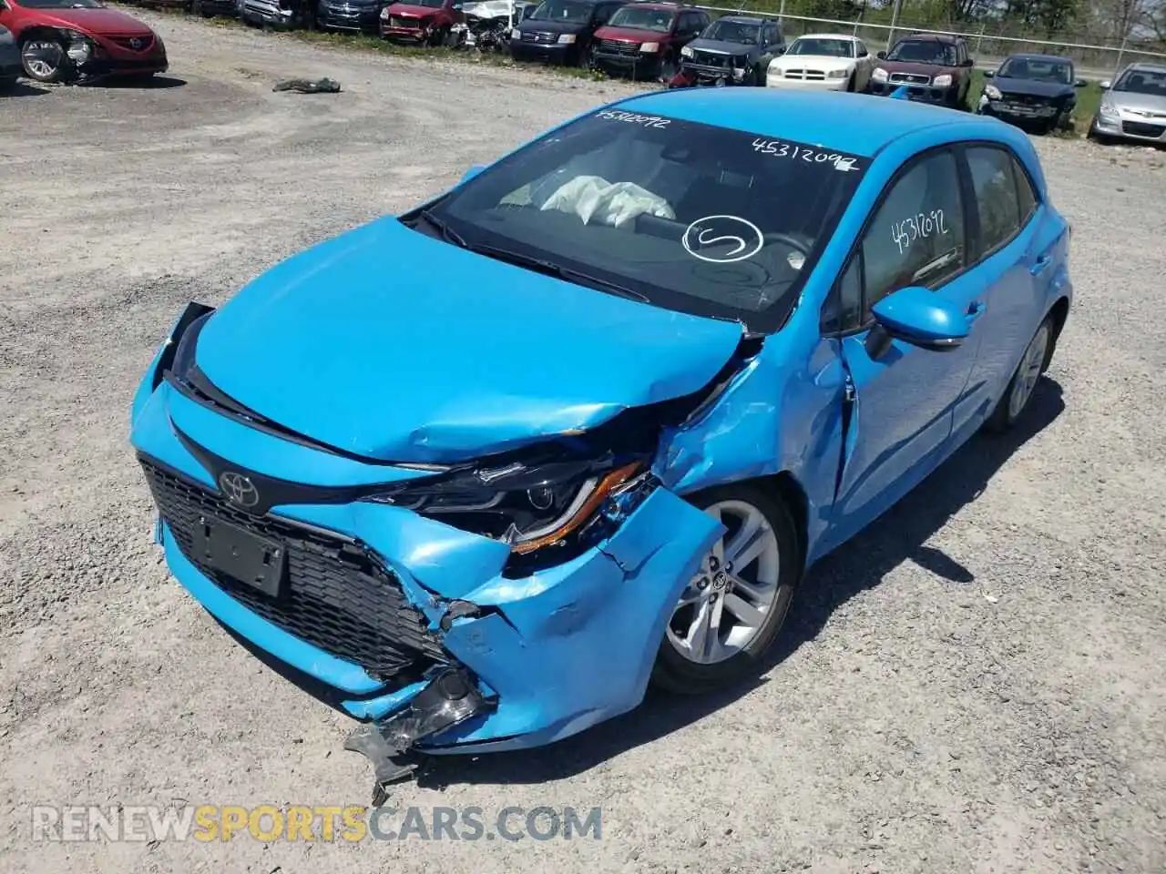 2 Photograph of a damaged car JTNK4MBE4M3139058 TOYOTA COROLLA 2021