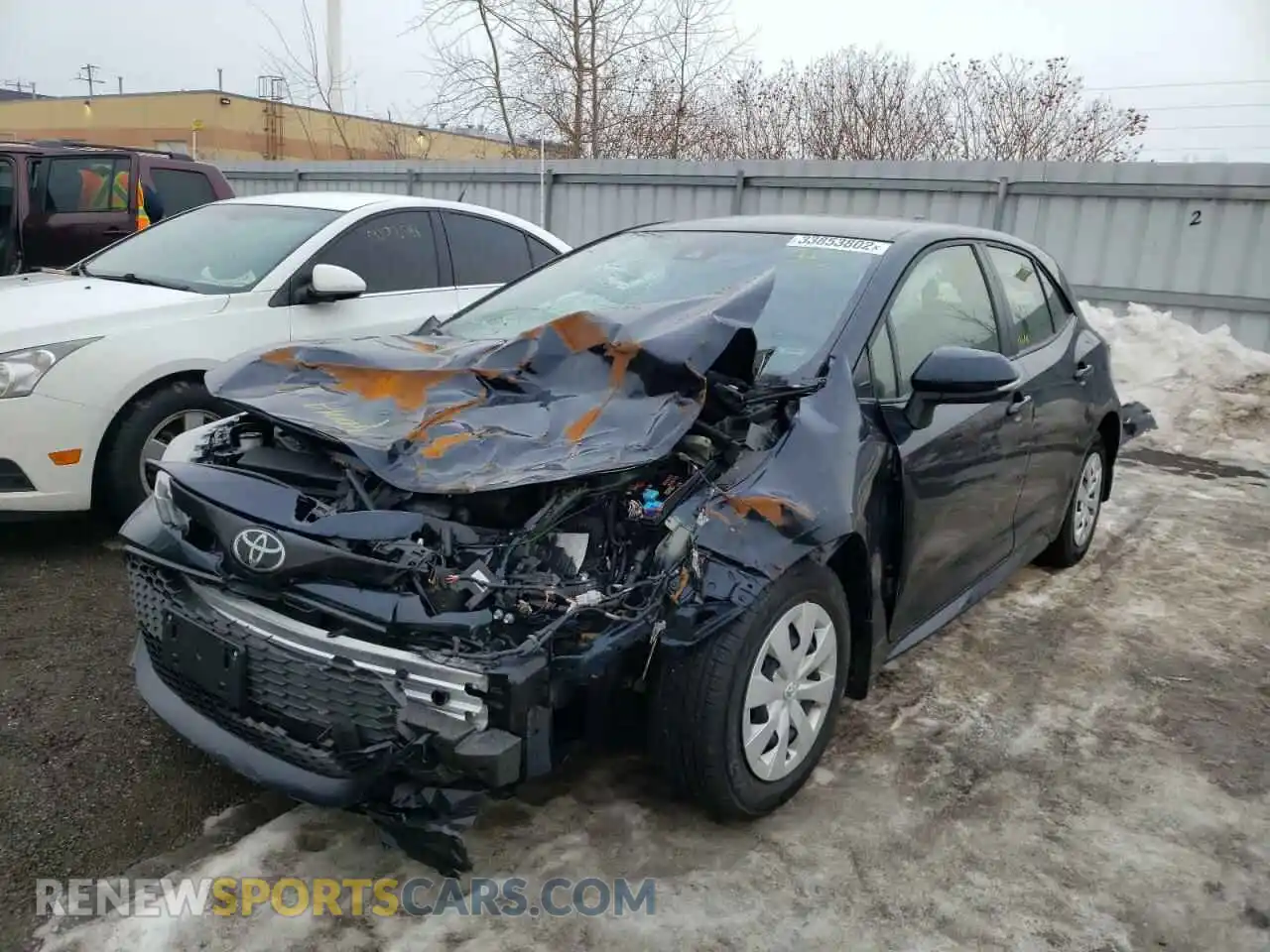 2 Фотография поврежденного автомобиля JTNK4MBEXM3136472 TOYOTA COROLLA 2021