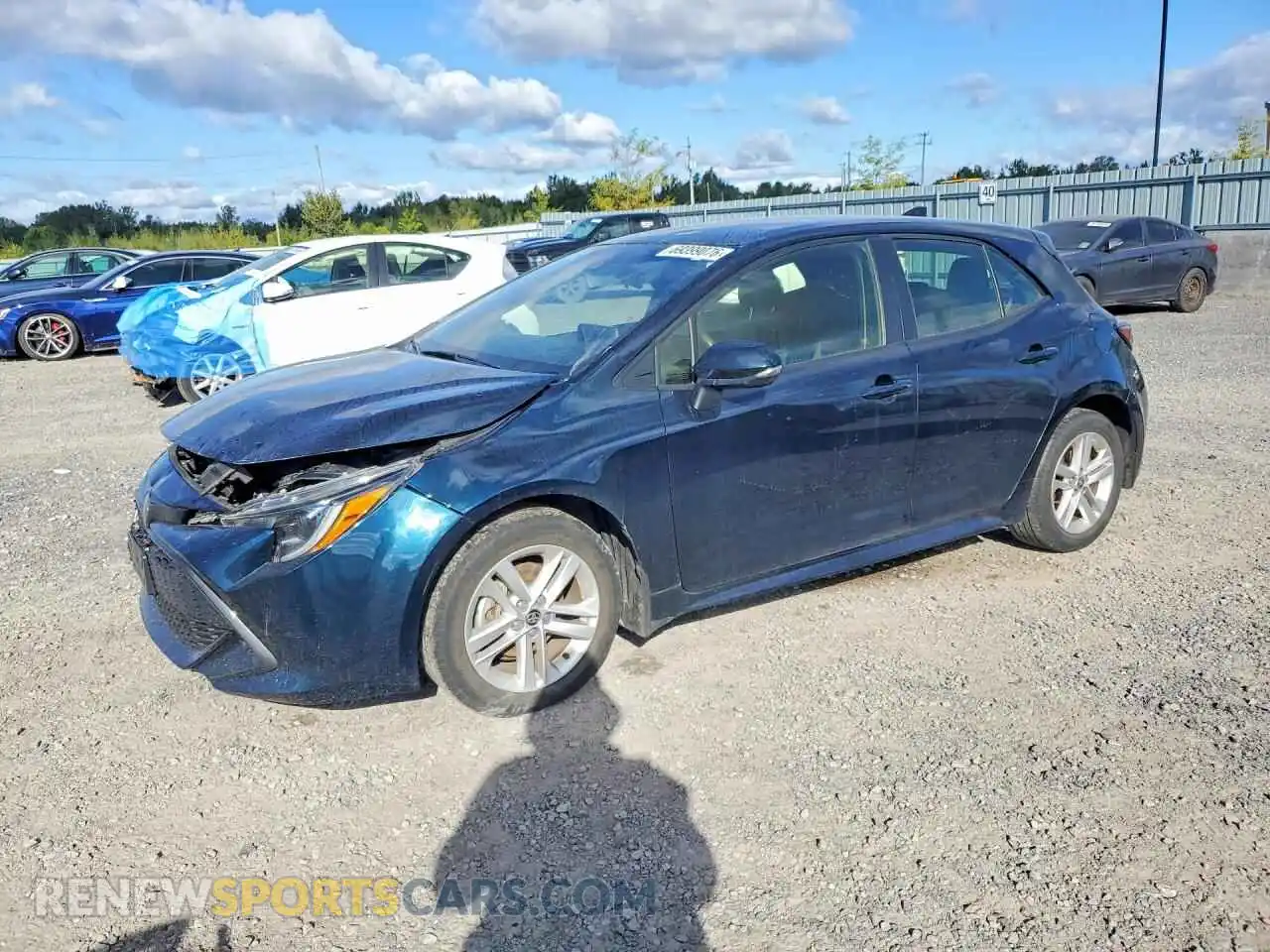 1 Photograph of a damaged car JTNK4MBEXM3138321 TOYOTA COROLLA 2021