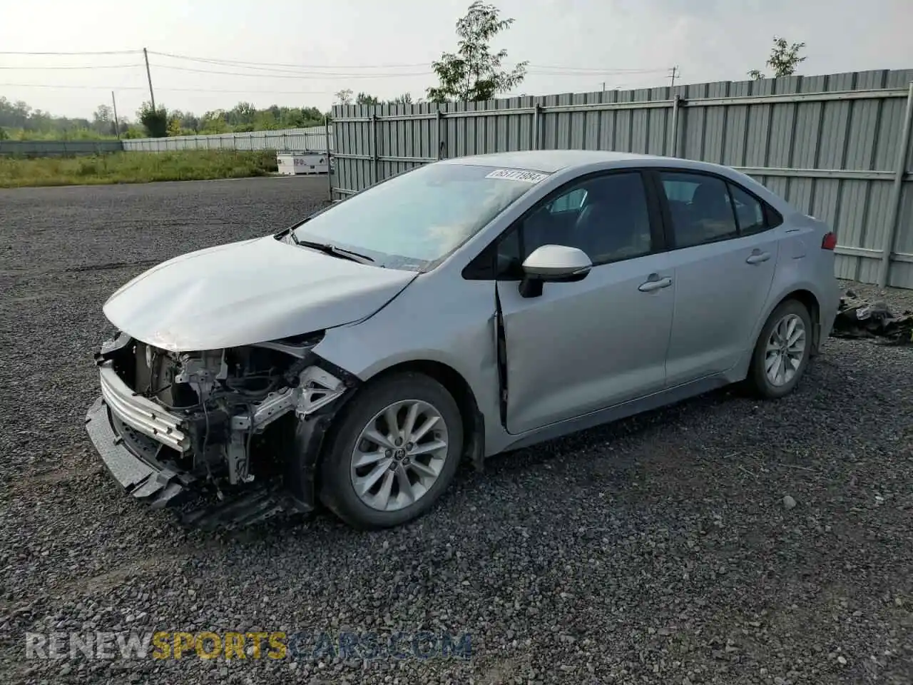 1 Photograph of a damaged car 5YFB4MBE1NP120187 TOYOTA COROLLA 2022