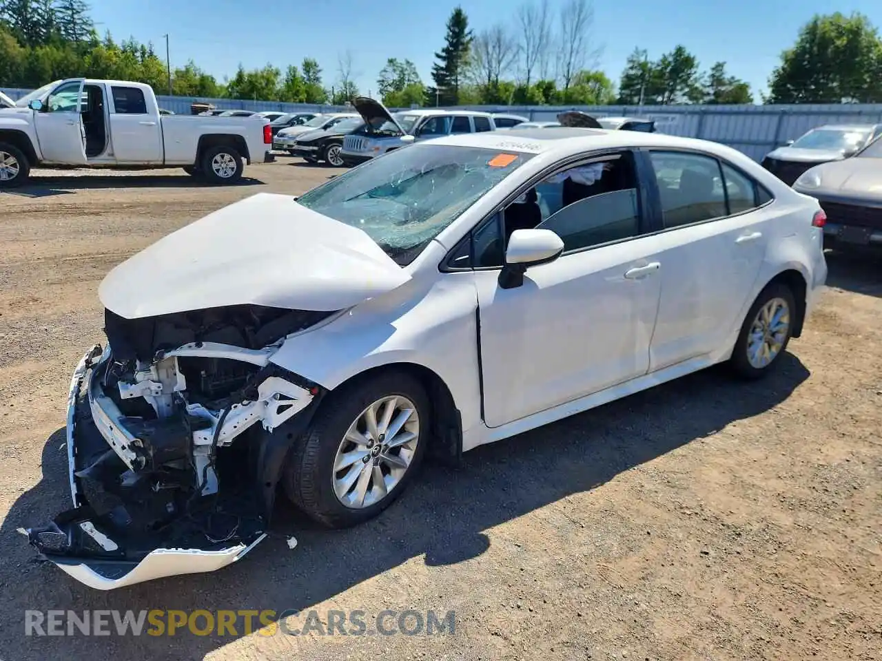 1 Photograph of a damaged car 5YFBPMBE8NP304033 TOYOTA COROLLA 2022