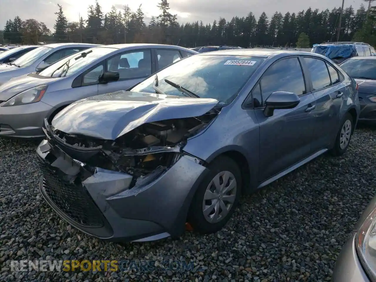 1 Photograph of a damaged car 5YFDPMAE5NP287119 TOYOTA COROLLA 2022