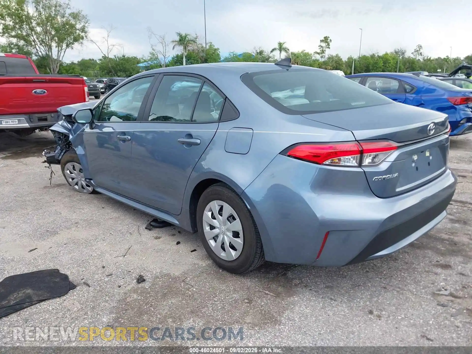 3 fotografías del automóvil dañado 5YFDPMAEXNP275564 TOYOTA COROLLA 2022