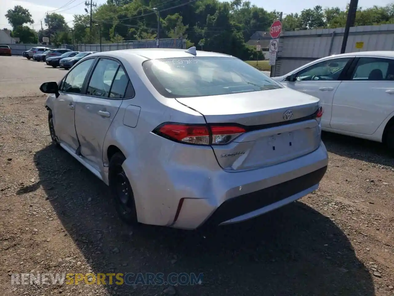3 Photograph of a damaged car 5YFEPMAE1NP274873 TOYOTA COROLLA 2022