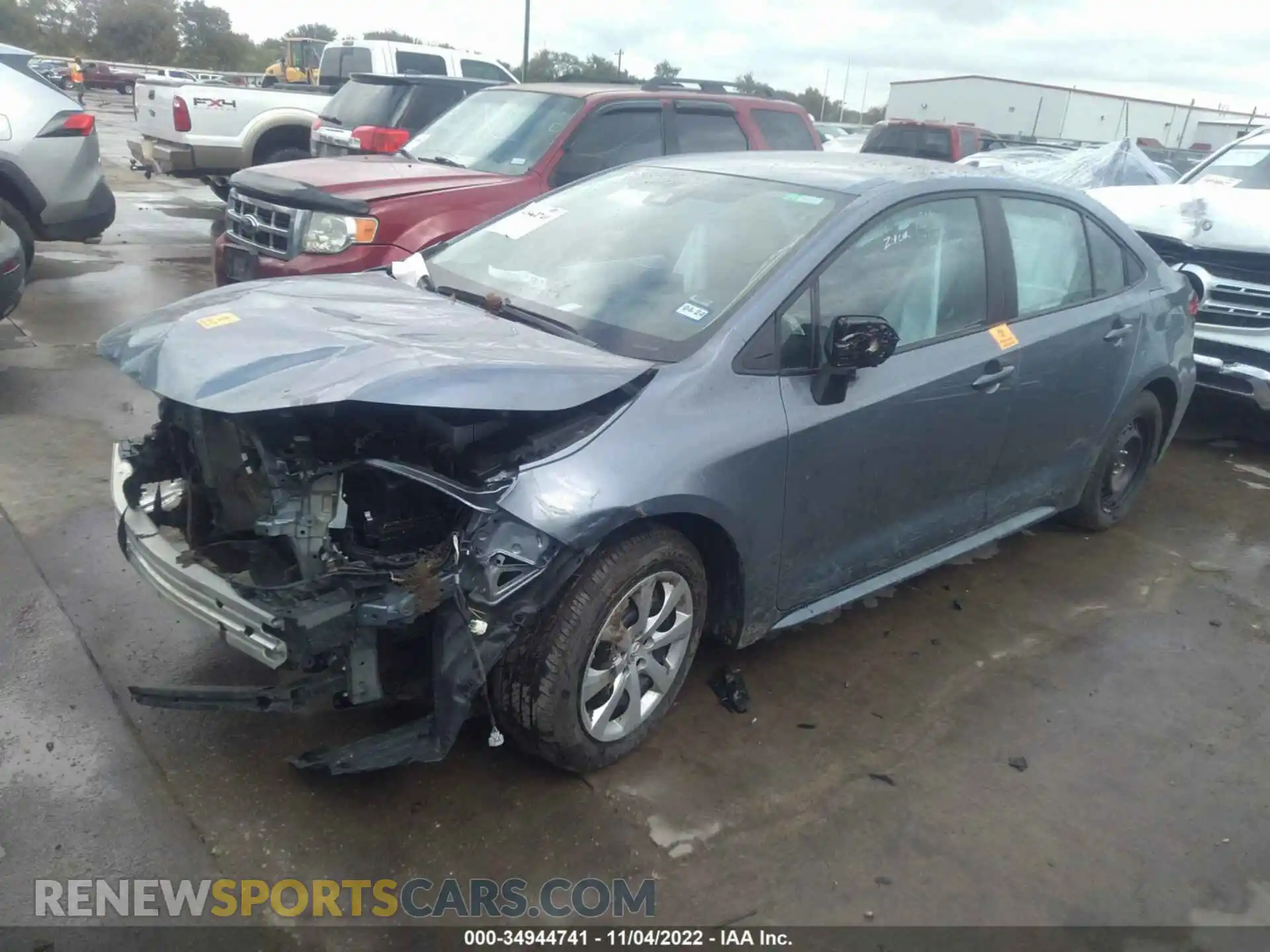 2 Photograph of a damaged car 5YFEPMAE1NP331573 TOYOTA COROLLA 2022