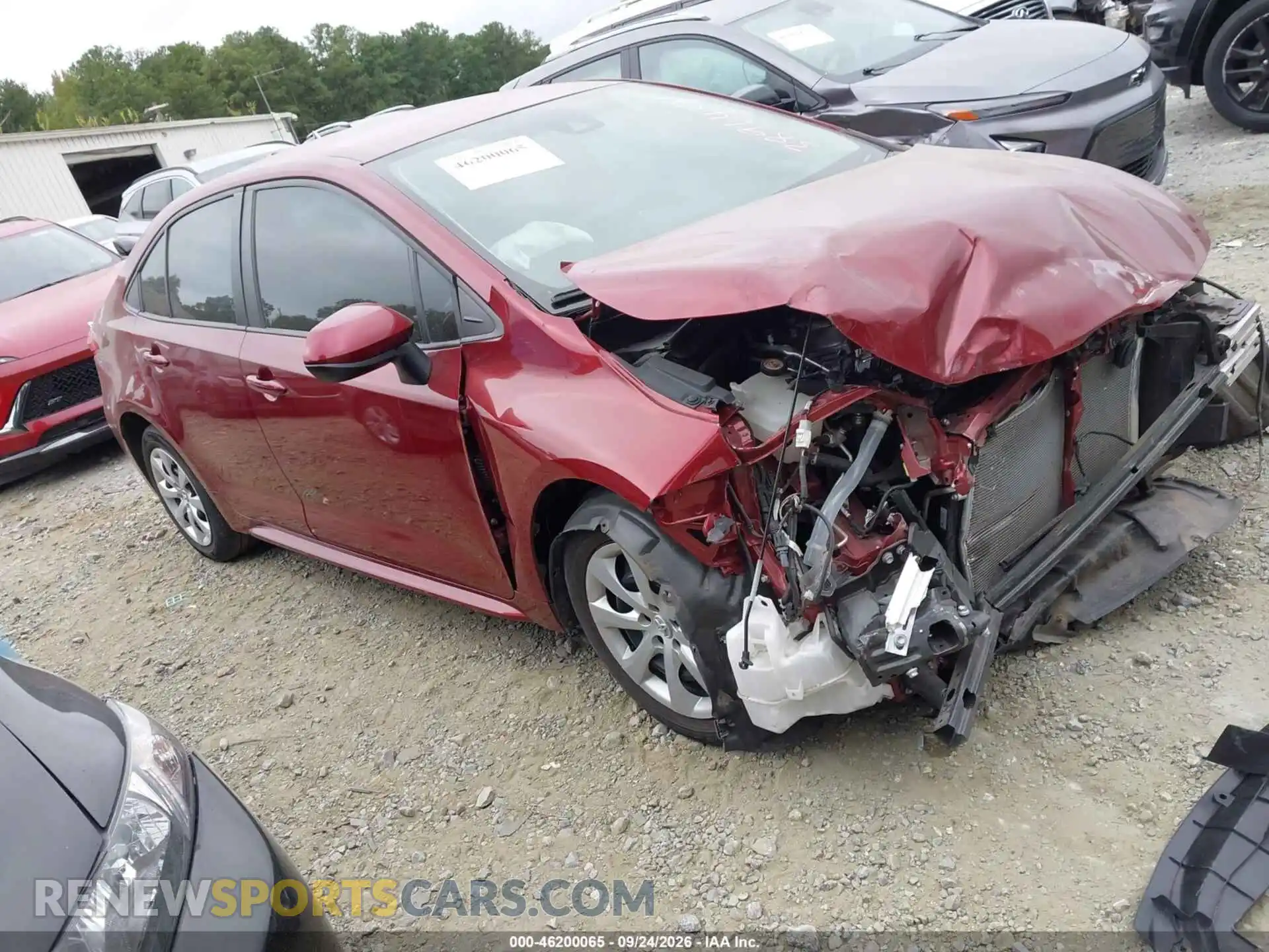 1 Photograph of a damaged car 5YFEPMAE1NP389649 TOYOTA COROLLA 2022