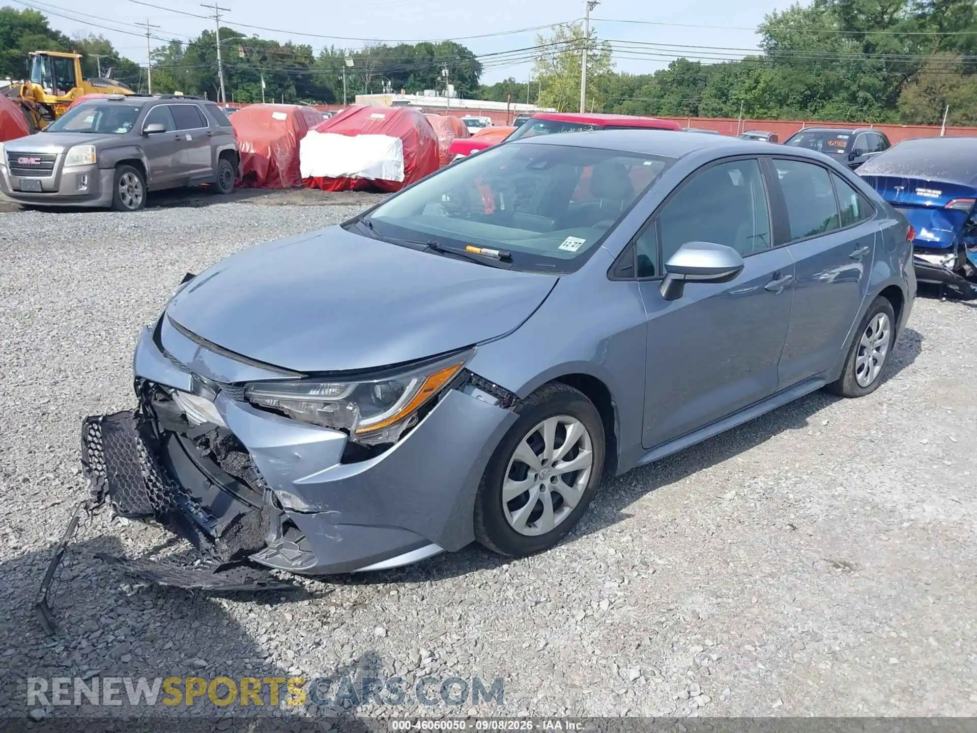 2 fotografías del automóvil dañado 5YFEPMAE1NP390722 TOYOTA COROLLA 2022