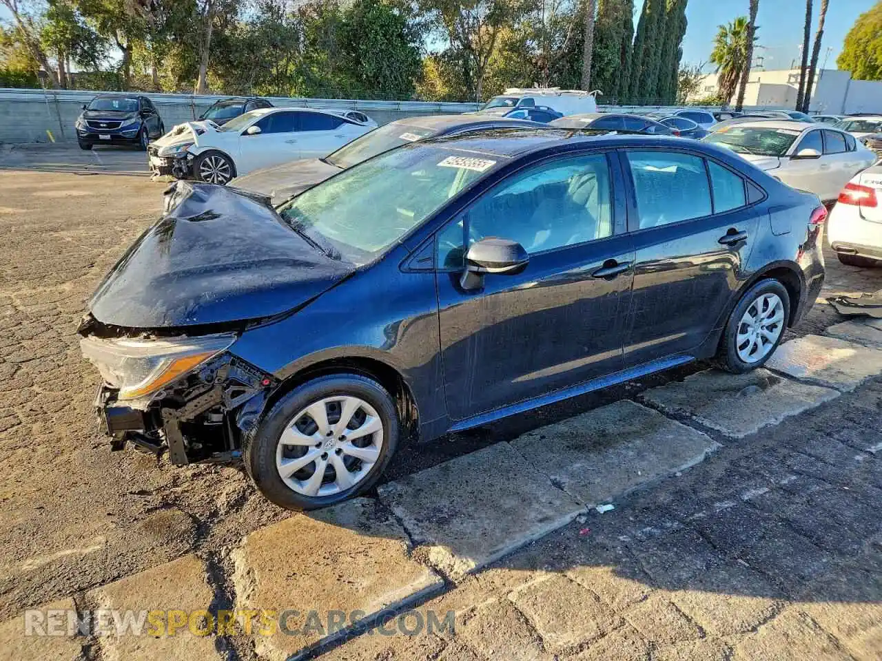 1 Photograph of a damaged car 5YFEPMAE2NP273585 TOYOTA COROLLA 2022