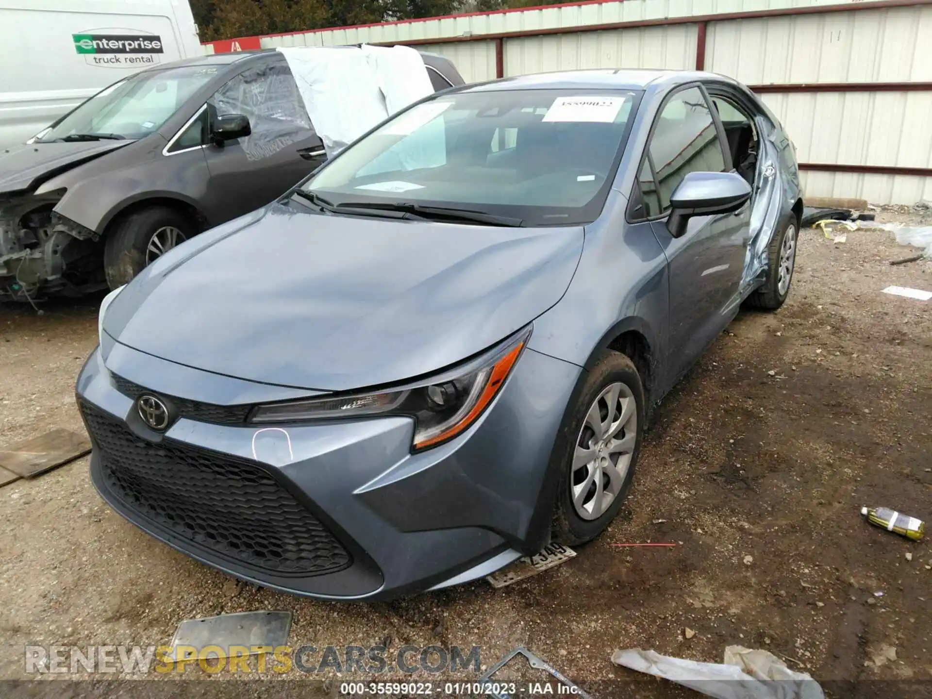 2 Photograph of a damaged car 5YFEPMAE2NP280164 TOYOTA COROLLA 2022