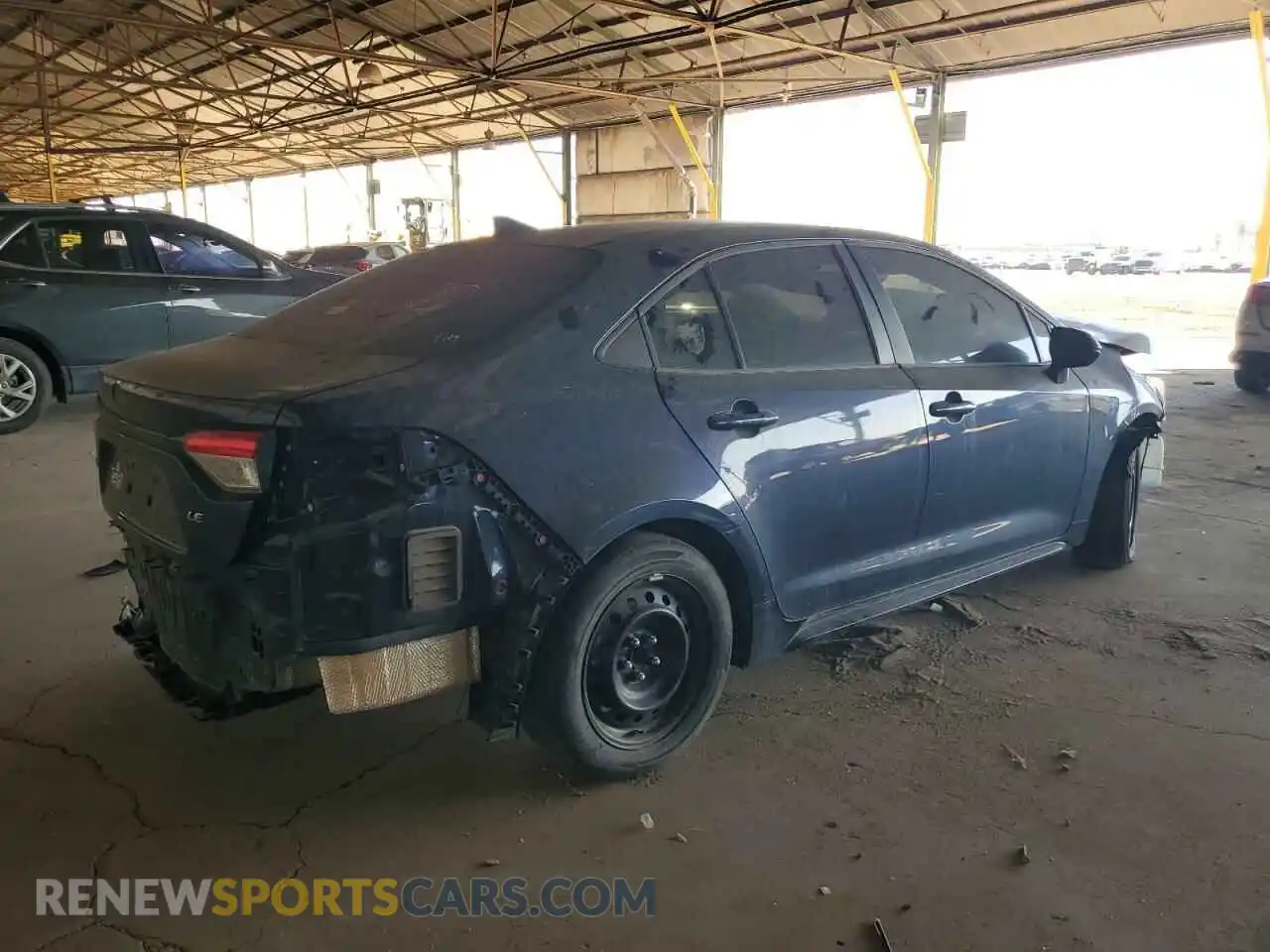 3 Photograph of a damaged car 5YFEPMAE2NP308058 TOYOTA COROLLA 2022