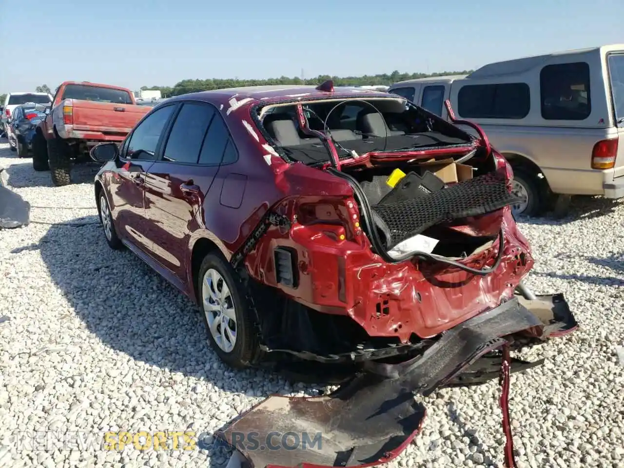 3 Photograph of a damaged car 5YFEPMAE2NP334191 TOYOTA COROLLA 2022