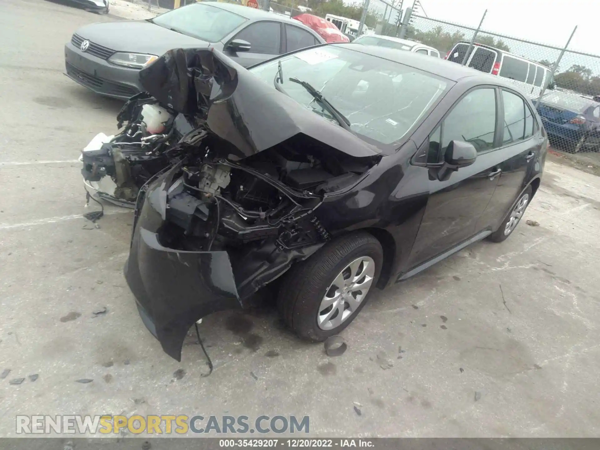 2 Photograph of a damaged car 5YFEPMAE2NP345059 TOYOTA COROLLA 2022