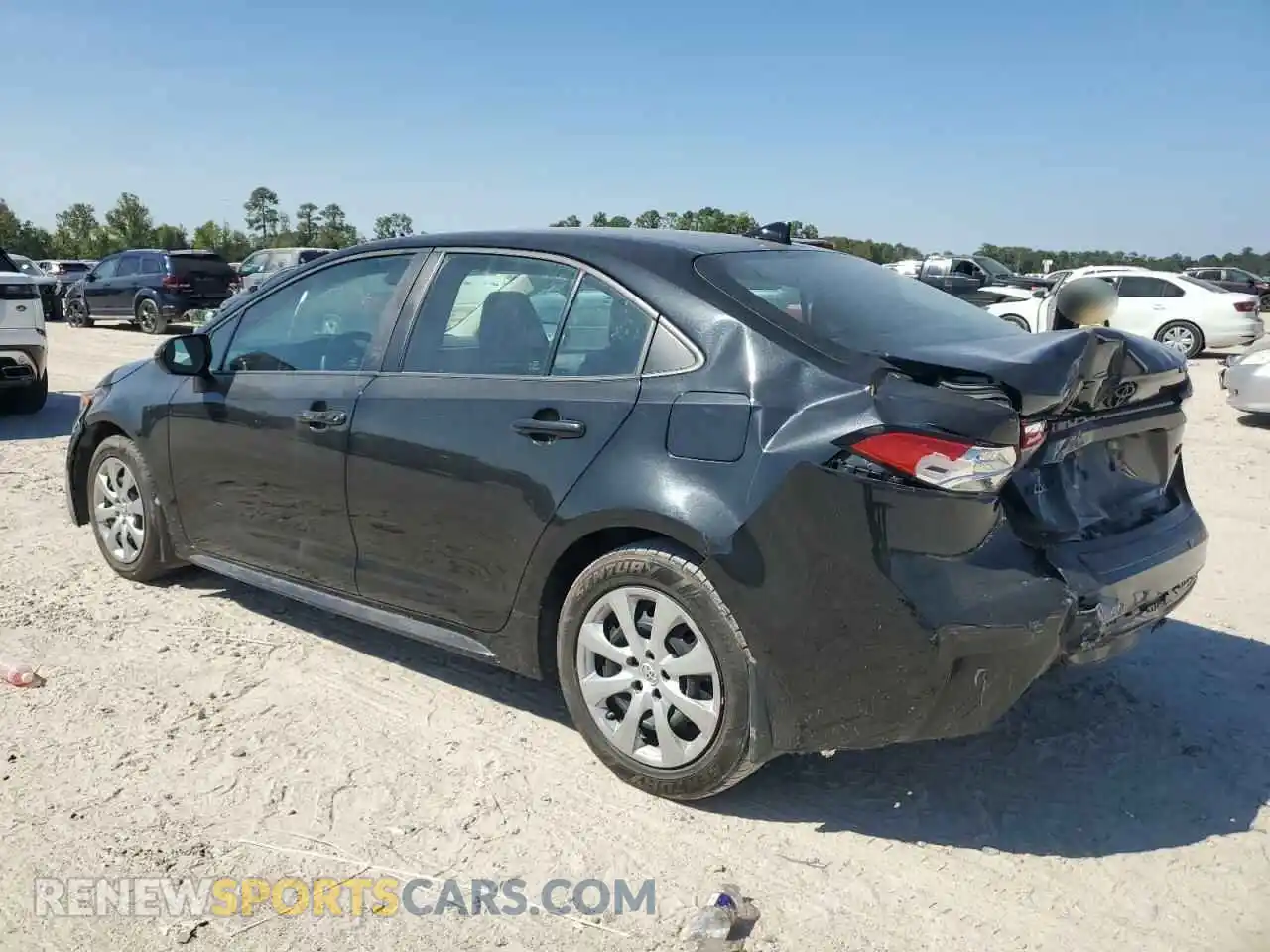 2 fotografías del automóvil dañado 5YFEPMAE2NP348608 TOYOTA COROLLA 2022