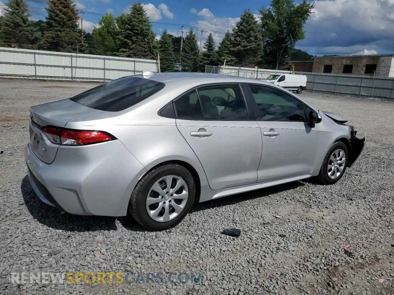 3 Photograph of a damaged car 5YFEPMAE2NP382774 TOYOTA COROLLA 2022