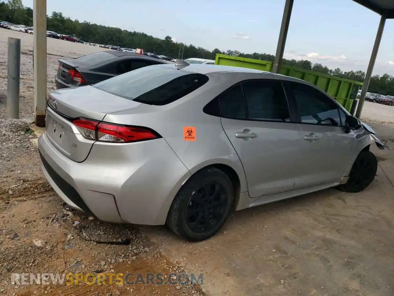 3 Photograph of a damaged car 5YFEPMAE2NP392043 TOYOTA COROLLA 2022