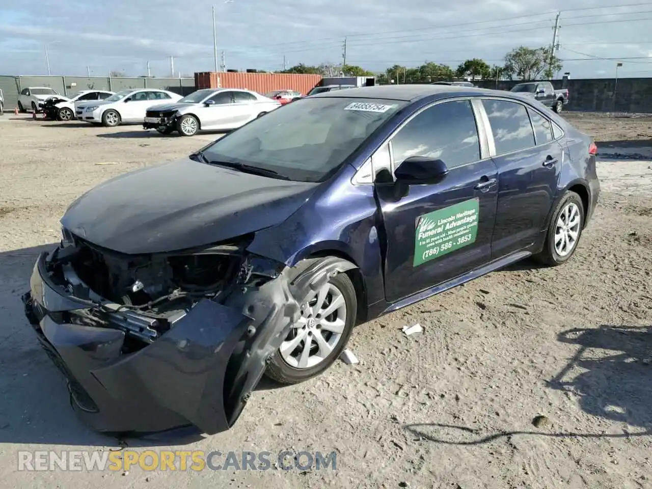 1 Photograph of a damaged car 5YFEPMAE3NP295255 TOYOTA COROLLA 2022
