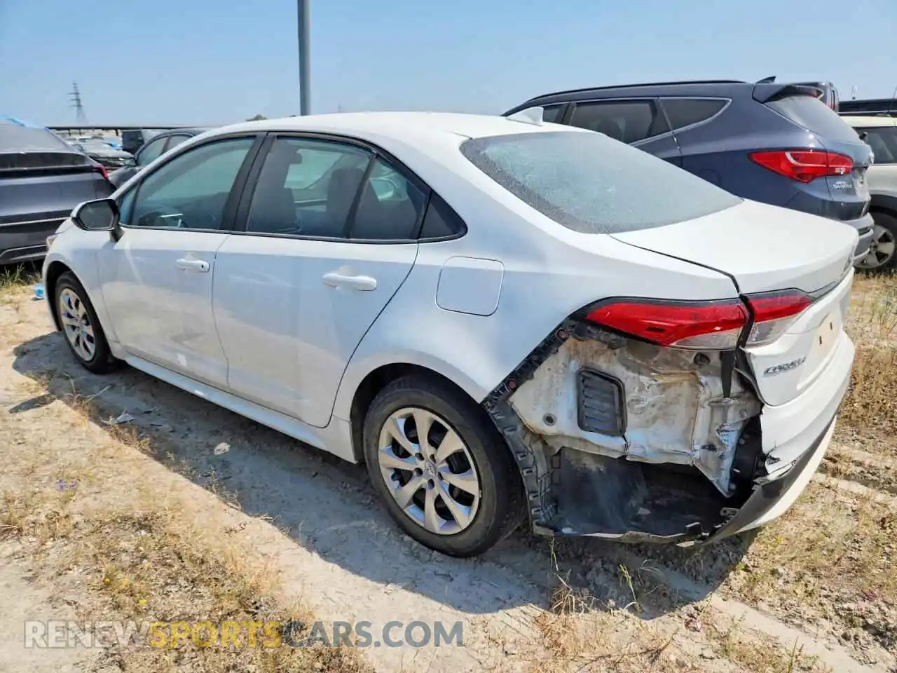2 Photograph of a damaged car 5YFEPMAE3NP302429 TOYOTA COROLLA 2022