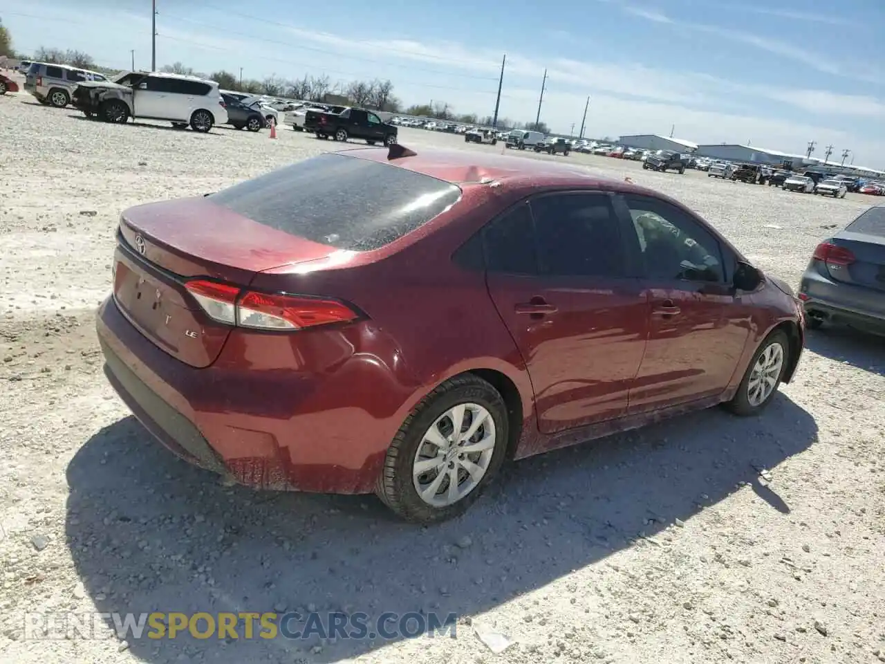 3 Photograph of a damaged car 5YFEPMAE3NP323801 TOYOTA COROLLA 2022