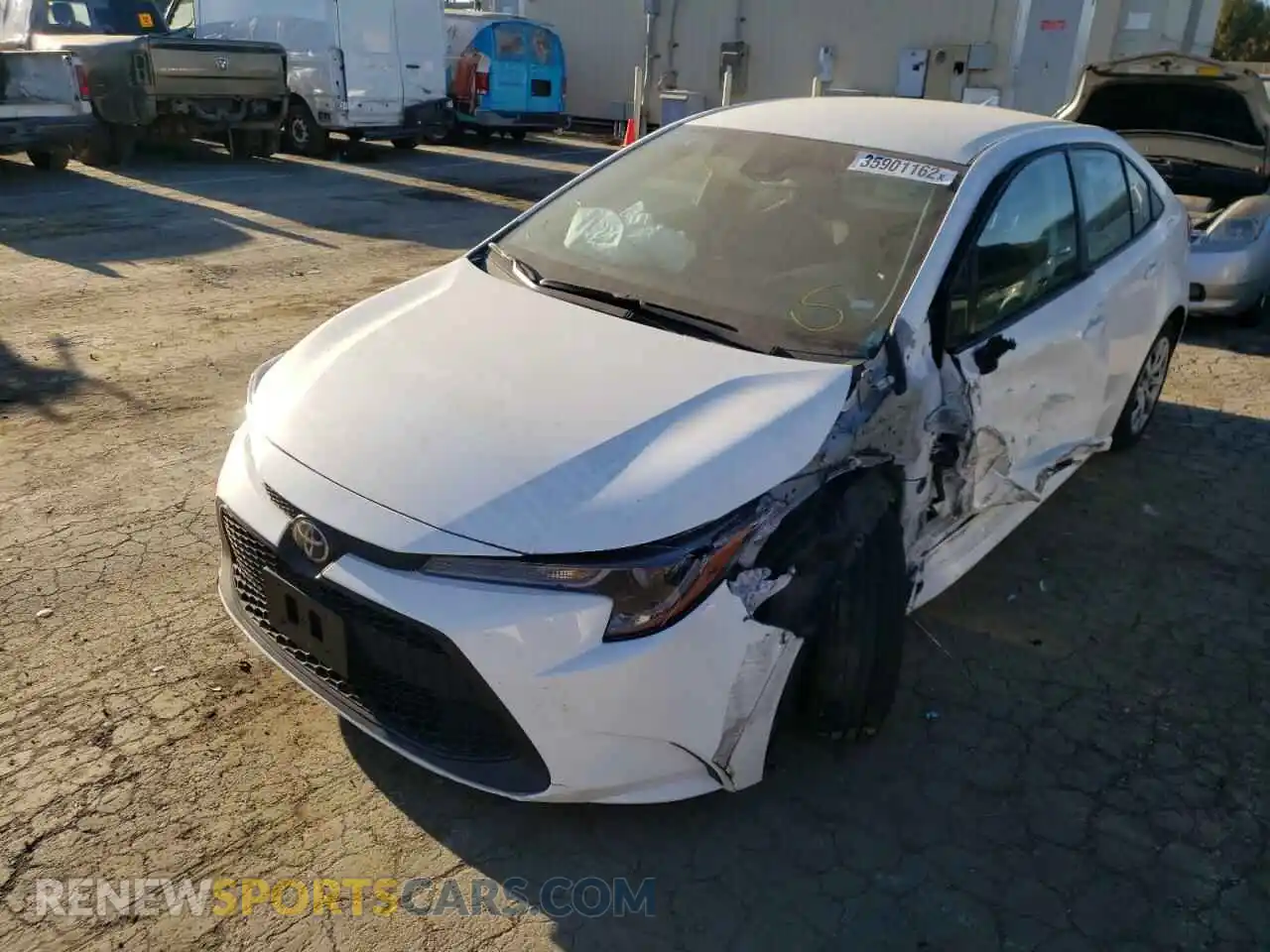 2 Photograph of a damaged car 5YFEPMAE4NP277444 TOYOTA COROLLA 2022