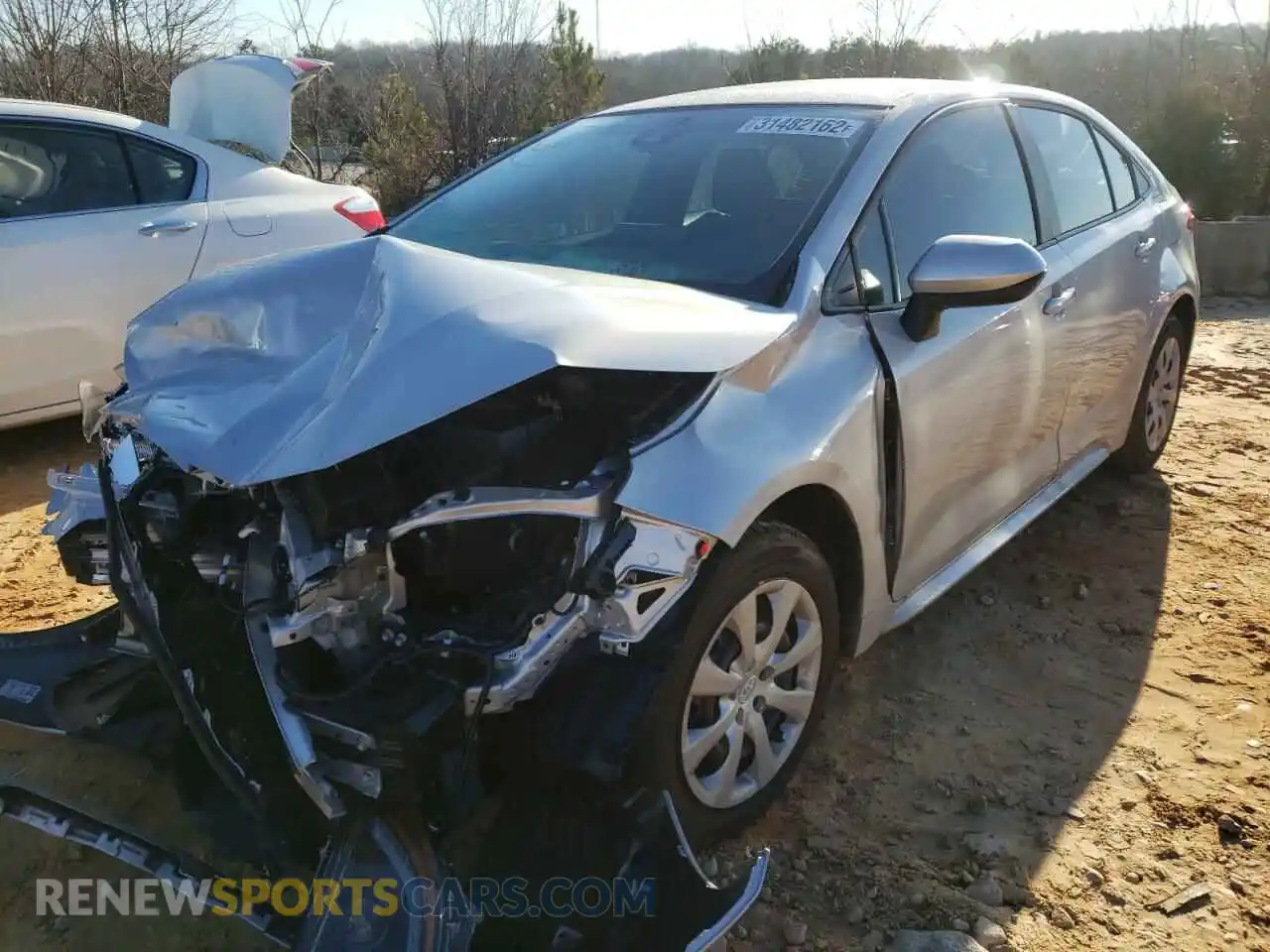 2 Photograph of a damaged car 5YFEPMAE4NP285124 TOYOTA COROLLA 2022