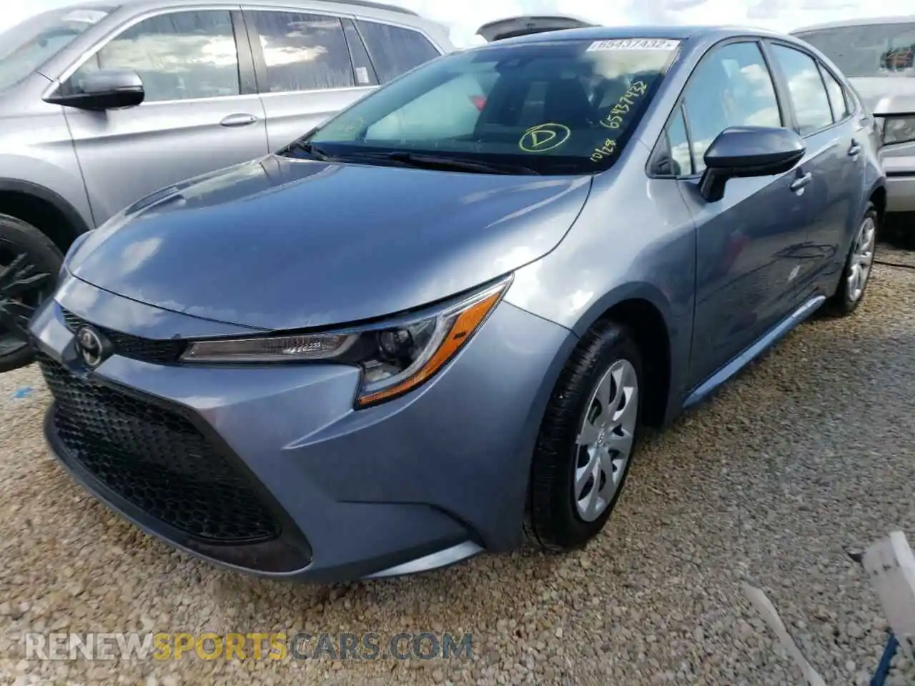 2 Photograph of a damaged car 5YFEPMAE4NP299542 TOYOTA COROLLA 2022