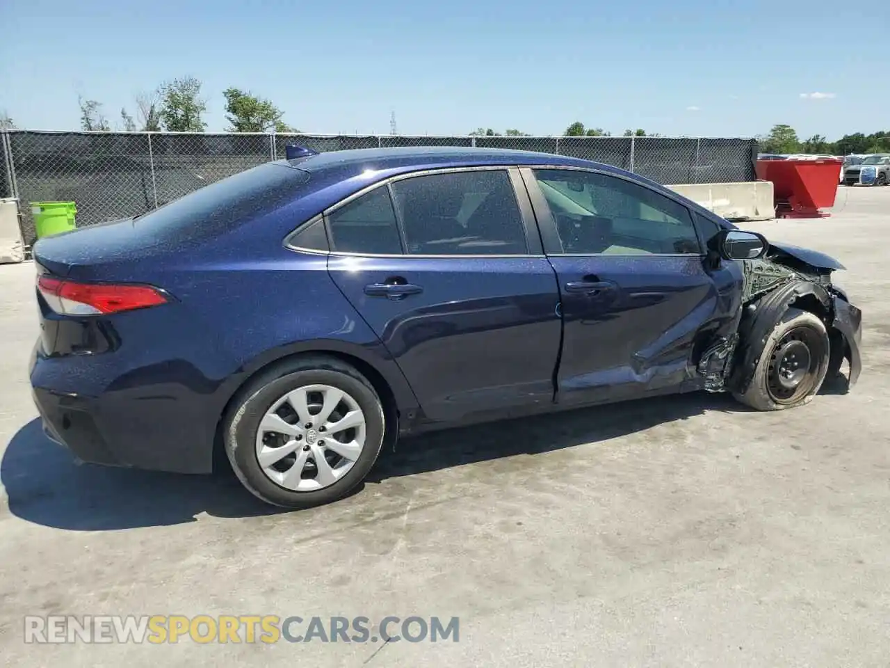 3 Photograph of a damaged car 5YFEPMAE4NP314993 TOYOTA COROLLA 2022
