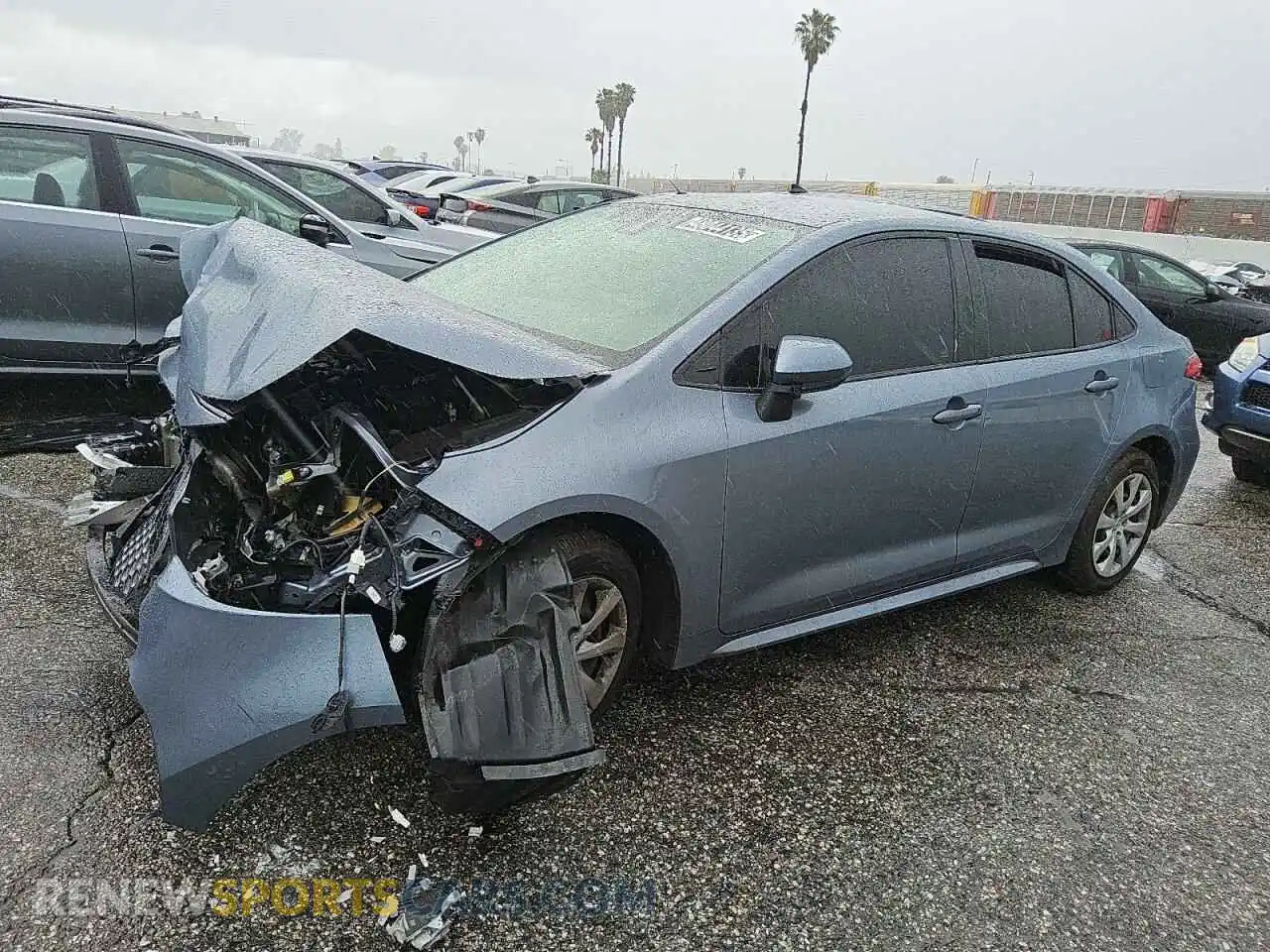 1 Photograph of a damaged car 5YFEPMAE4NP317621 TOYOTA COROLLA 2022