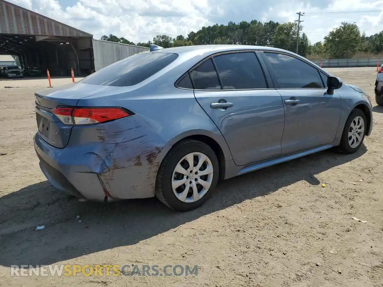 3 fotografías del automóvil dañado 5YFEPMAE4NP334502 TOYOTA COROLLA 2022