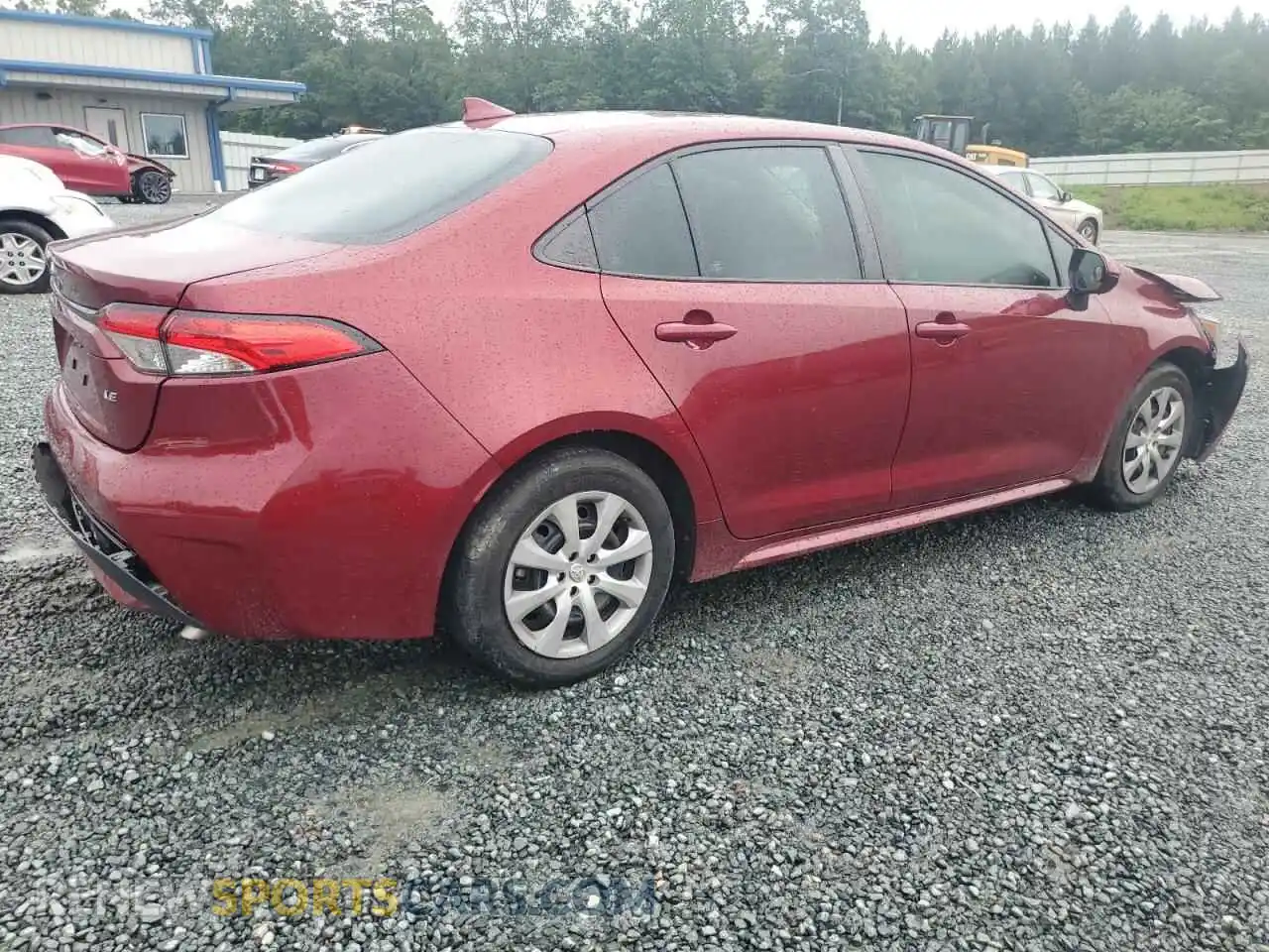 3 Photograph of a damaged car 5YFEPMAE4NP357732 TOYOTA COROLLA 2022