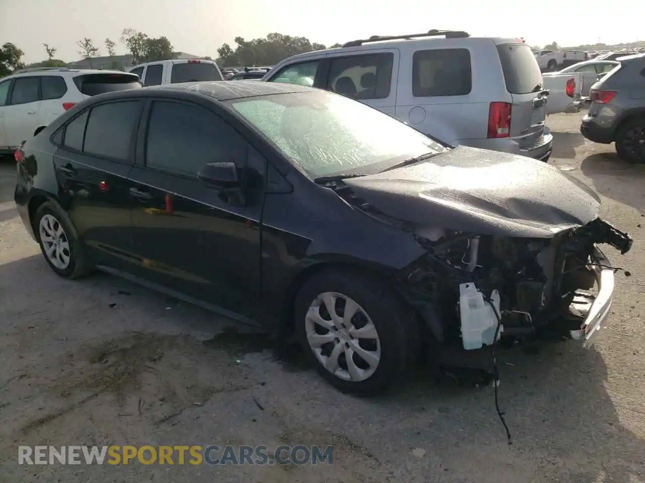 1 fotografías del automóvil dañado 5YFEPMAE5NP304554 TOYOTA COROLLA 2022