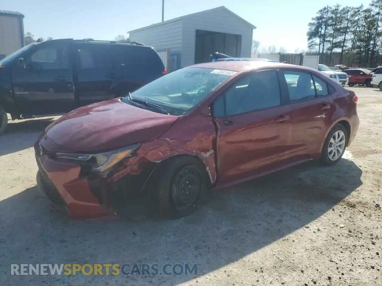 1 Photograph of a damaged car 5YFEPMAE5NP308975 TOYOTA COROLLA 2022