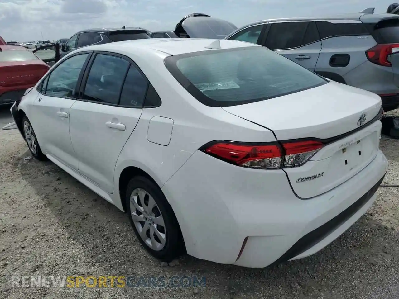 2 Photograph of a damaged car 5YFEPMAE5NP337893 TOYOTA COROLLA 2022