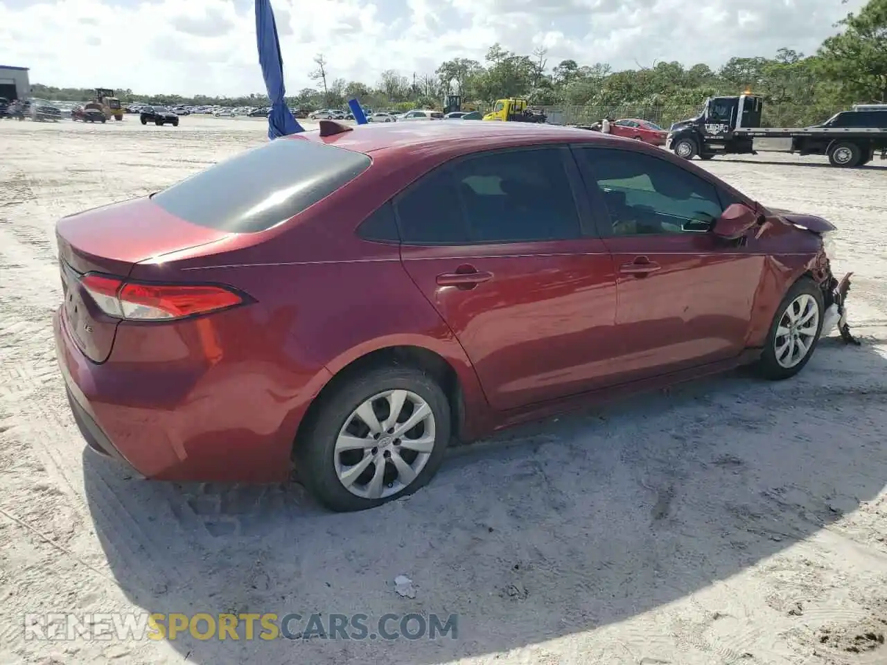 3 Photograph of a damaged car 5YFEPMAE6NP309536 TOYOTA COROLLA 2022